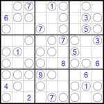 Судоку “Чет-нечет” 9х9 #56 очень трудный