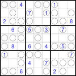 Судоку “Чет-нечет” 9х9 #60 очень трудный