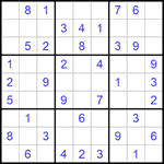 Судоку 9х9 #543 легкий