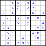 Судоку 9х9 #545 легкий