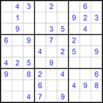 Судоку 9х9 #549 легкий