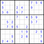 Судоку 9х9 #550 легкий
