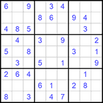 Судоку 9х9 #551 легкий