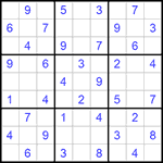 Судоку 9х9 #552 легкий