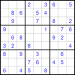 Судоку 9х9 #553 легкий