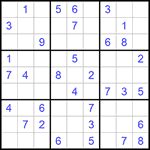 Судоку 9х9 #559 легкий