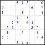 Судоку 9х9 #561 легкий