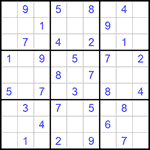 Судоку 9х9 #564 легкий