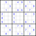 Судоку 9х9 #566 легкий