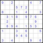 Судоку 9х9 #570 легкий