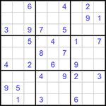 Судоку 9х9 #521 средний