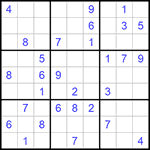 Судоку 9х9 #522 средний