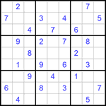 Судоку 9х9 #525 средний