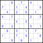 Судоку 9х9 #529 средний