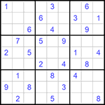 Судоку 9х9 #537 средний