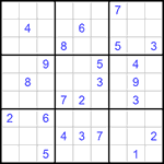Судоку 9х9 #512 трудный
