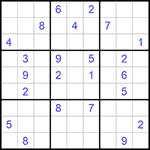 Судоку 9х9 #513 трудный
