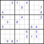 Судоку 9х9 #514 трудный