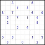 Судоку 9х9 #517 трудный