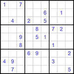 Судоку 9х9 #518 трудный