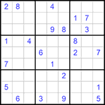 Судоку 9х9 #522 трудный