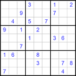 Судоку 9х9 #524 трудный