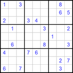 Судоку 9х9 #537 трудный