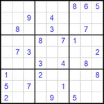 Судоку 9х9 #506 очень трудный