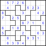 Судоку-пазл 9х9 #146 легкий