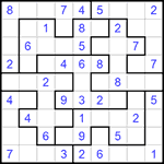 Судоку-пазл 9х9 #147 легкий