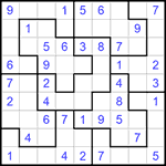 Судоку-пазл 9х9 #148 легкий
