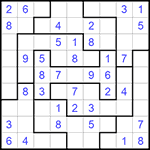 Судоку-пазл 9х9 #149 легкий