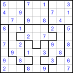 Судоку-пазл 9х9 #150 легкий