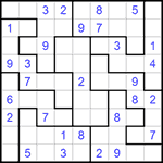 Судоку-пазл 9х9 #126 средний