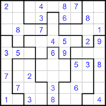 Судоку-пазл 9х9 #129 средний