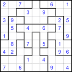 Судоку-пазл 9х9 #130 средний