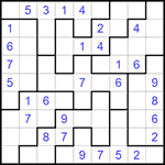 Судоку-пазл 9х9 #133 средний