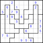 Судоку-пазл 9х9 #127 трудный