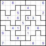 Судоку-пазл 9х9 #131 очень трудный