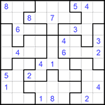 Судоку-пазл 9х9 #132 очень трудный