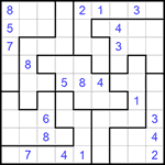 Судоку-пазл 9х9 #133 очень трудный