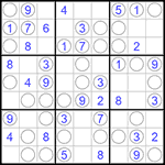 Судоку “Чет-нечет” 9х9 #71 легкий