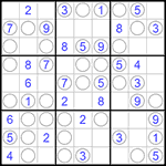 Судоку “Чет-нечет” 9х9 #75 легкий