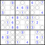 Судоку “Чет-нечет” 9х9 #80 легкий