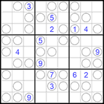 Судоку “Чет-нечет” 9х9 #66 трудный