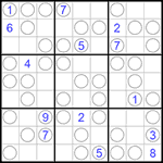 Судоку “Чет-нечет” 9х9 #67 трудный