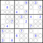 Судоку “Чет-нечет” 9х9 #69 трудный