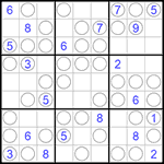 Судоку “Чет-нечет” 9х9 #62 очень трудный