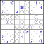 Судоку “Чет-нечет” 9х9 #63 очень трудный