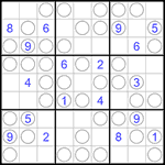 Судоку “Чет-нечет” 9х9 #66 очень трудный